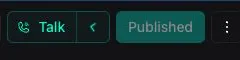 Talk button next to the Published status in the assistant editor toolbar
