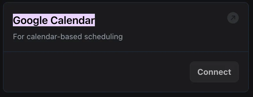 Google Calendar Integration