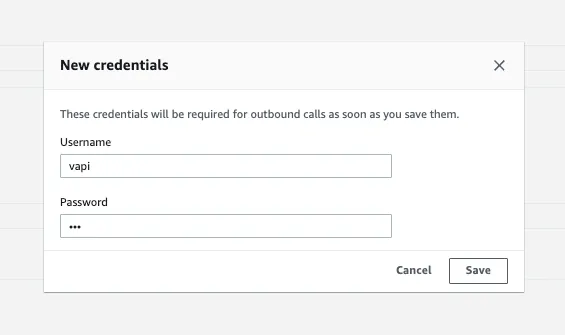 Create Credential