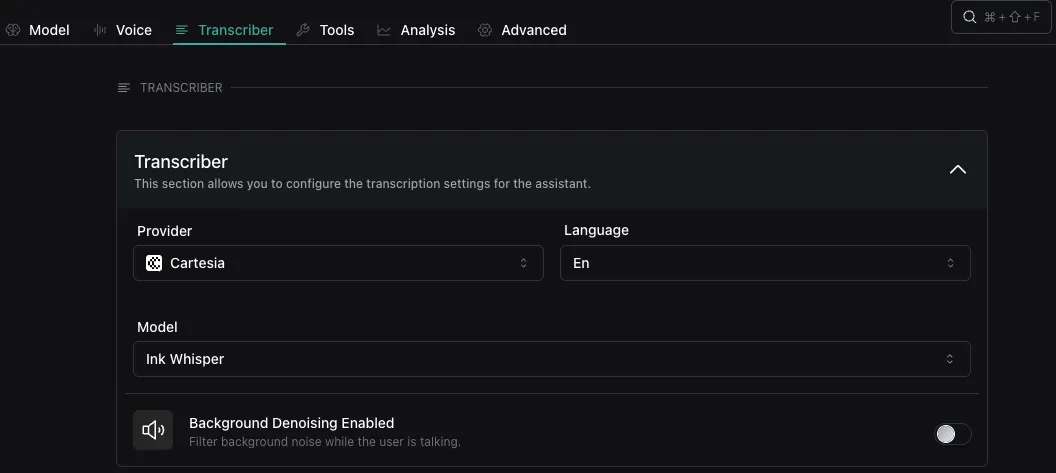 Cartesia Transcriber