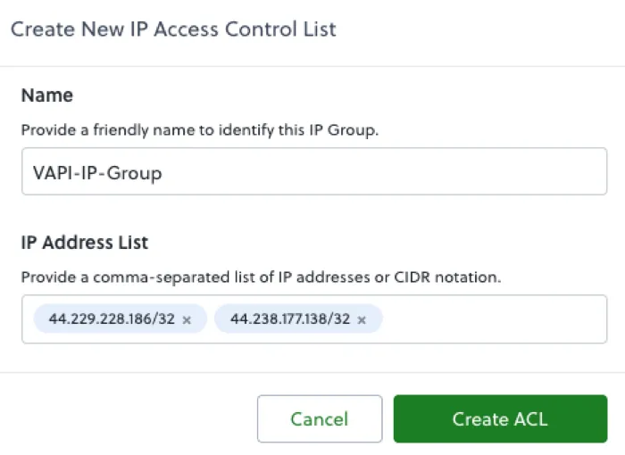 Plivo IP Access Control List
