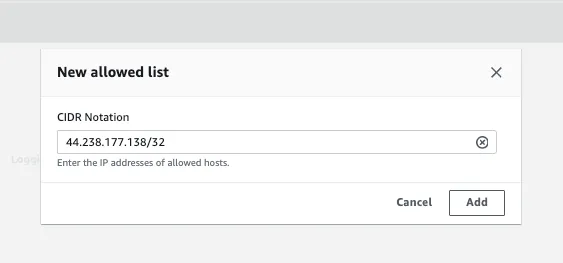 Whitelist IP 2