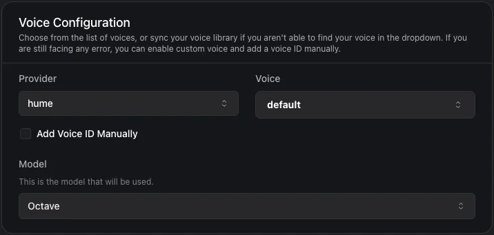 Hume Voice Provider